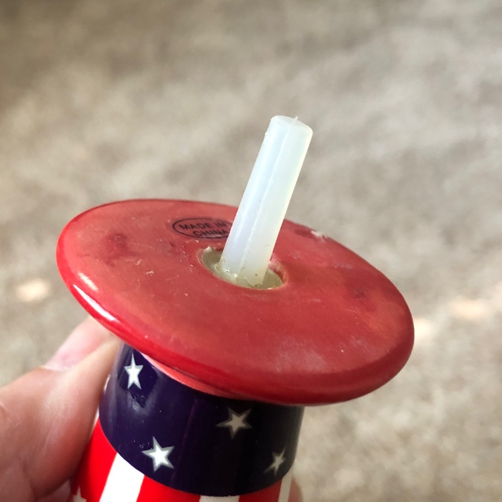 Nora Fleming Uncle Sam hat patriotic red white blue ceramic attachment - Picture 5 of 6